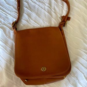 Genuine leather Coach cross body bag